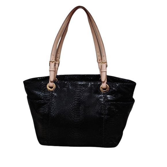 MICHAEL KORS SNAKES SKIN TOTE BAG - Picture 1 of 16